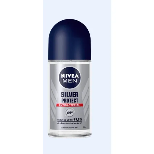 NIVEA DESODORANTE ROLLON SILVER PROTECT X 50 ML - Ecofarma